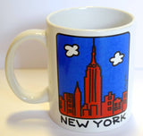 New York Mug Red Skyline