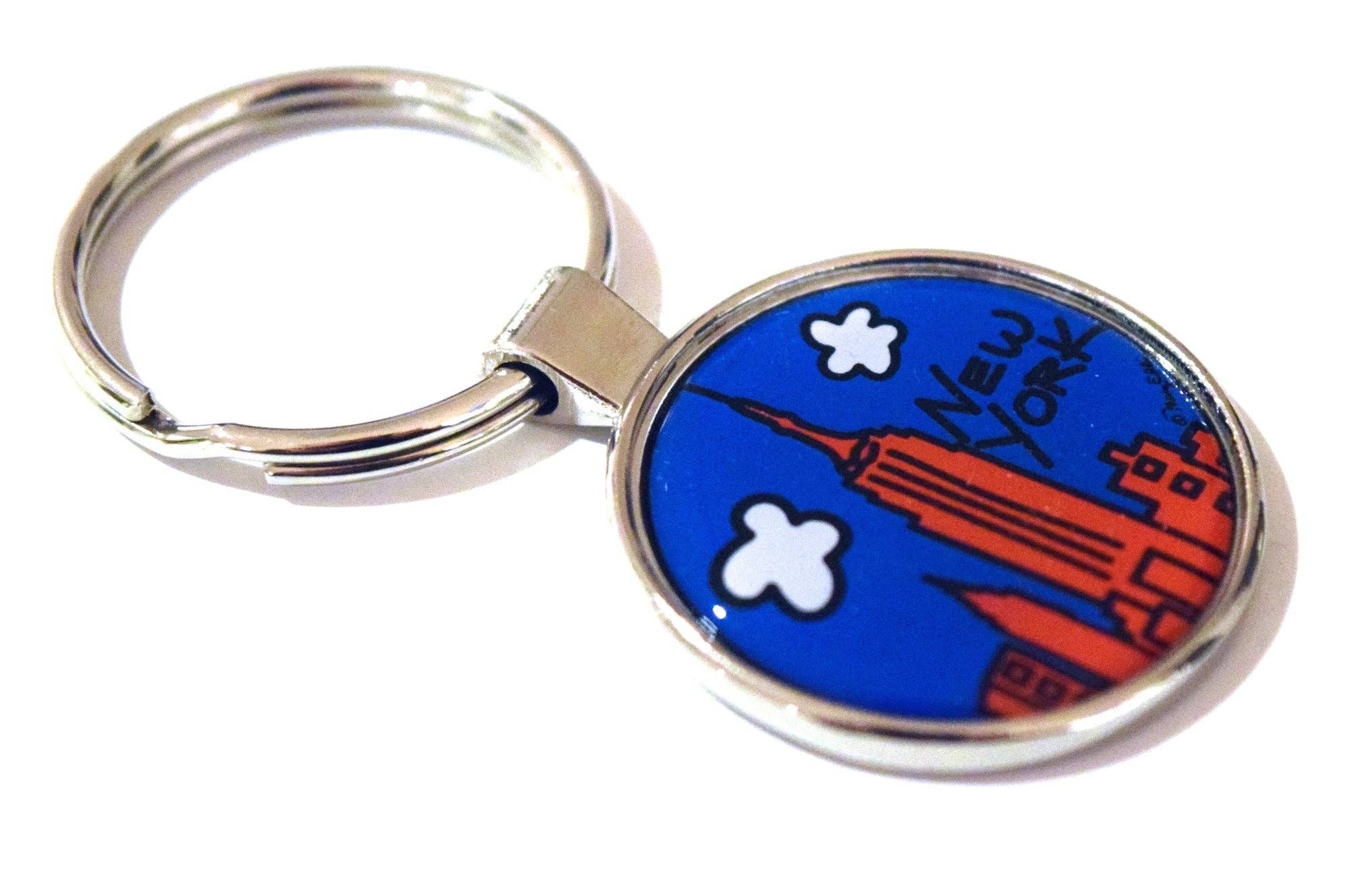 New York Keychain Red Skyline