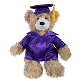 12″ Personalized Graduation Beige Bear in Custom Cap & Gown