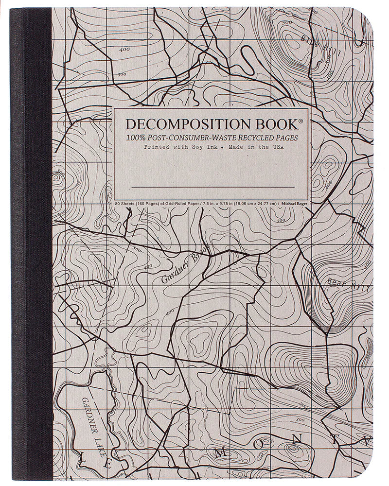 Topography Map Pocket Sized Decomposition Book (Grid)